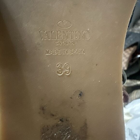 Valentino Garavani Women's Blue Star Pattern Slip-On Shoes Size 8 - Picture 7 of 7